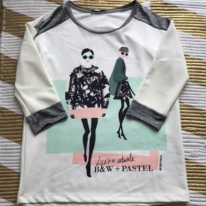 3/4 Sleeve “Life’s a Catwalk” Shirt